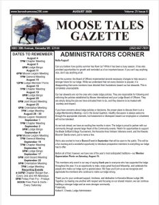 2Moose Tales Gazette, August 2026 Moose Tales Gazette, August 2026